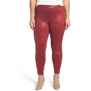 EUC Melissa McCarthy Seven7 Pomegranate Pencil Pants